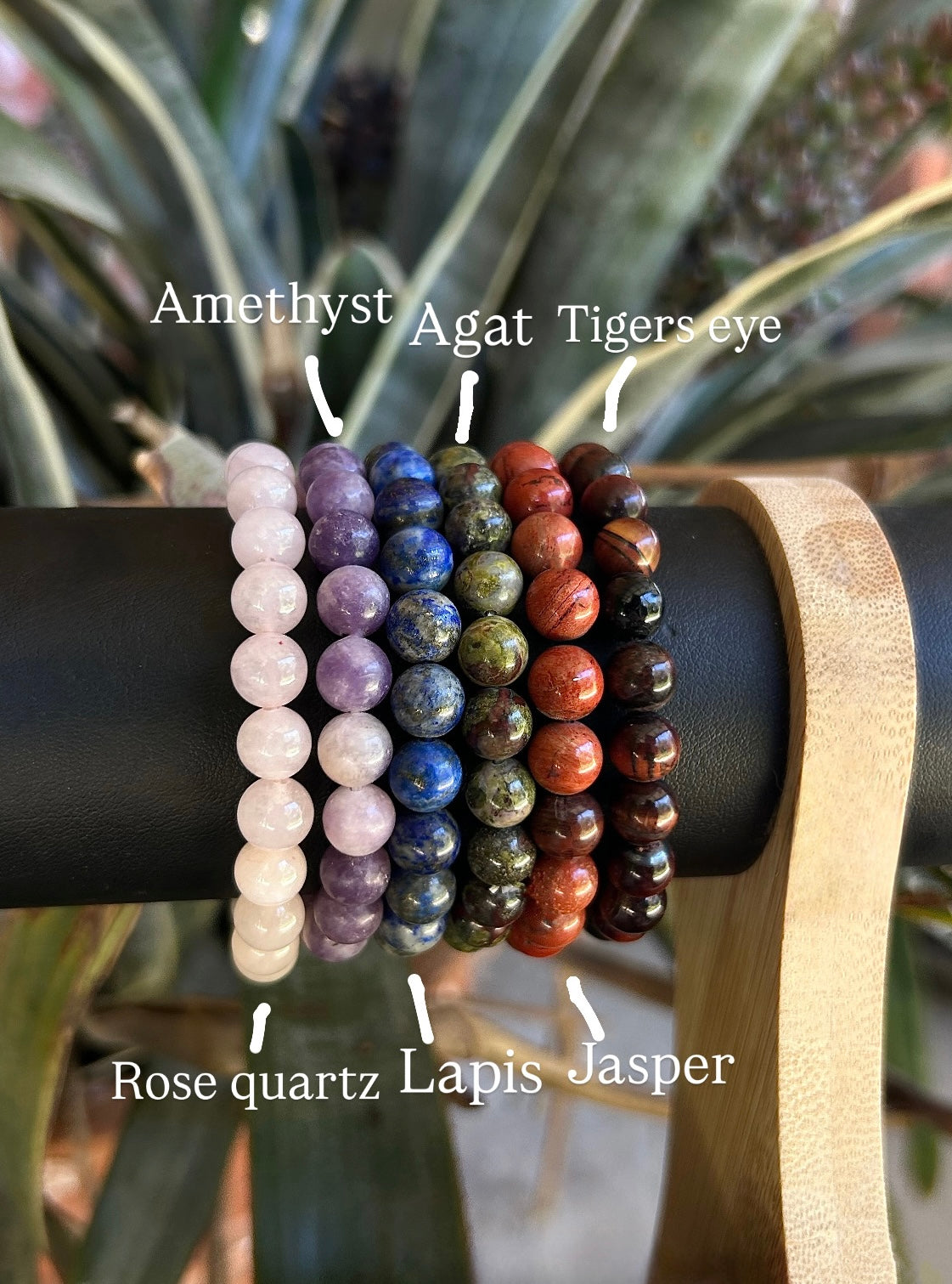Gemstone beaded bracelets