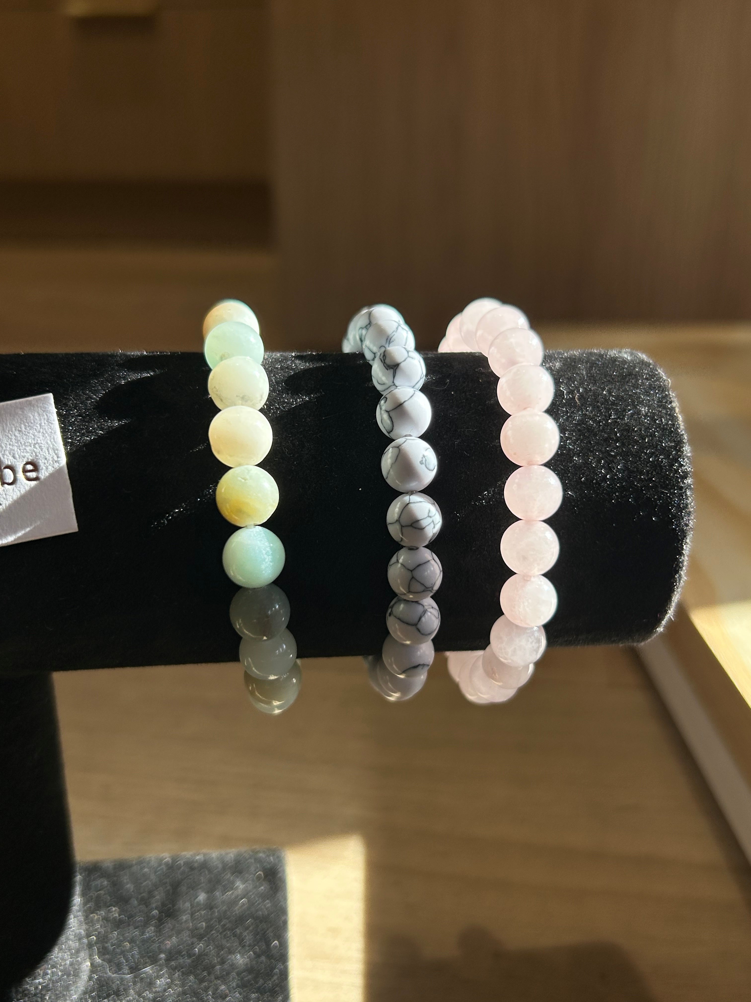 Gemstone beaded bracelets