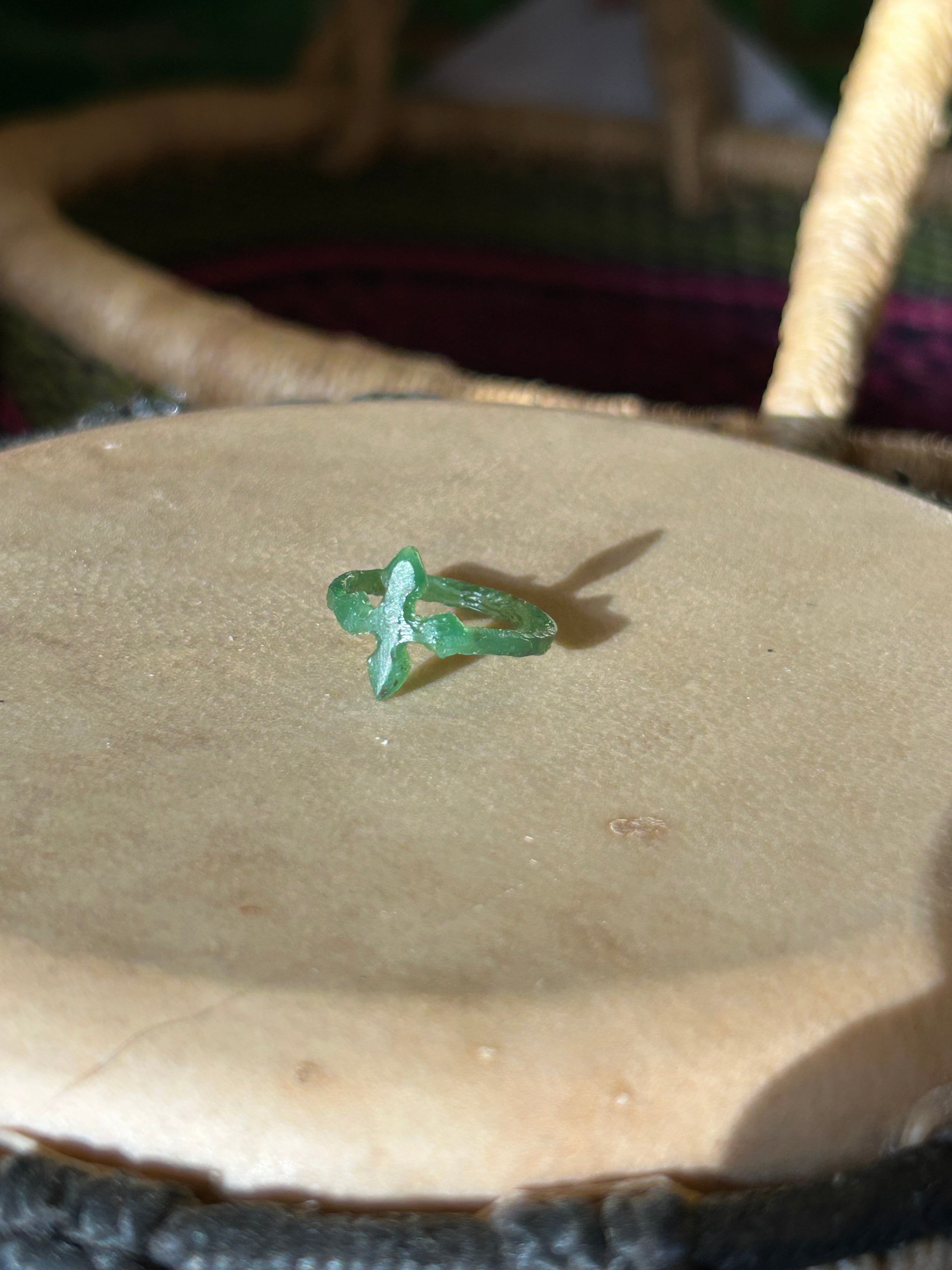 wax carving of cross ring