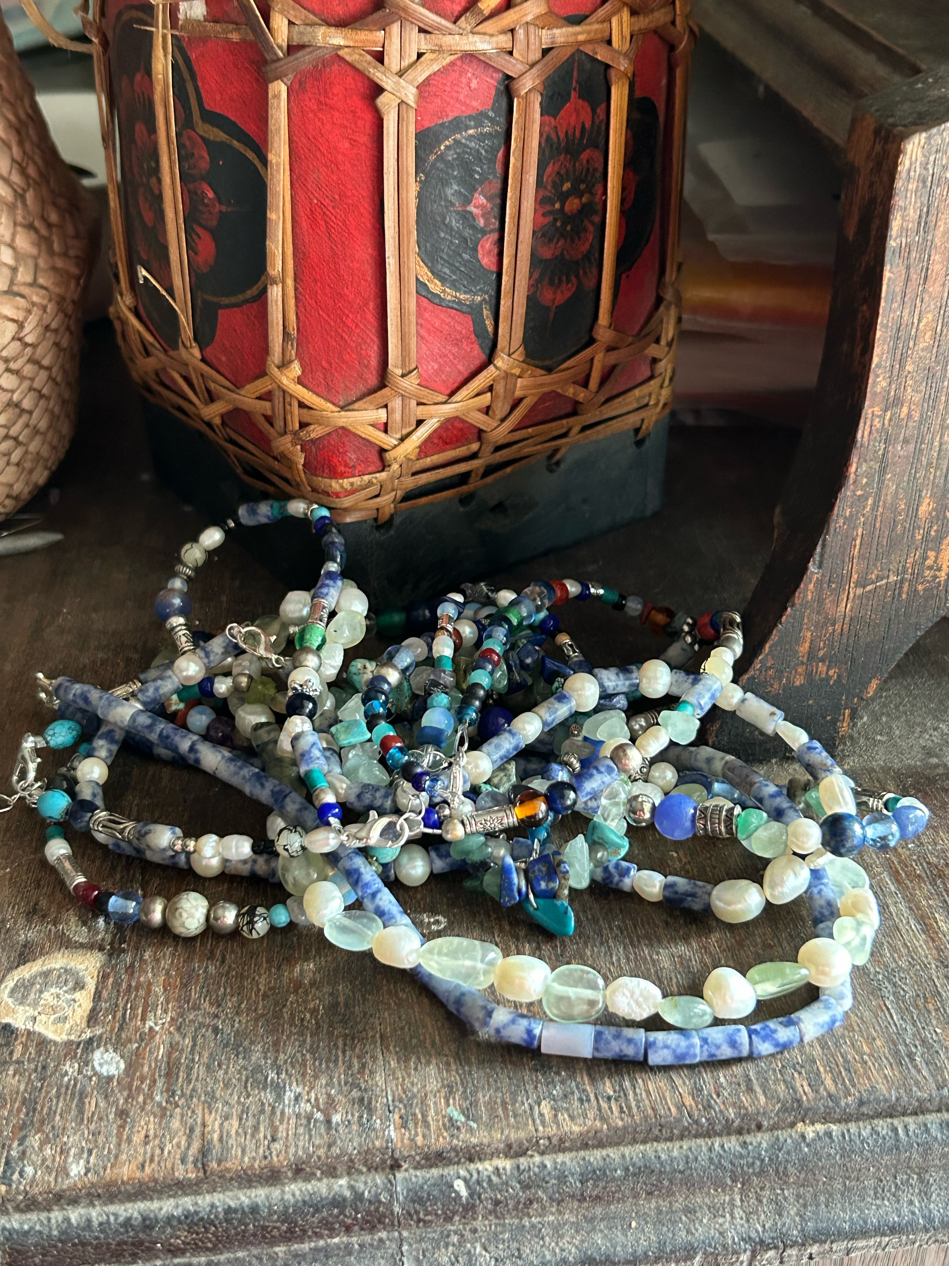 Custom stone necklace