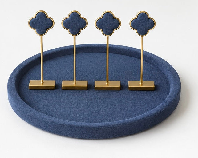 Velvet and Brass Earring display set
