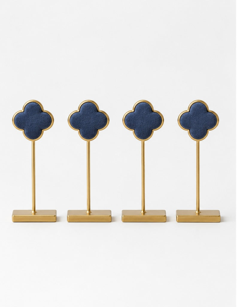 Velvet and Brass Earring display set