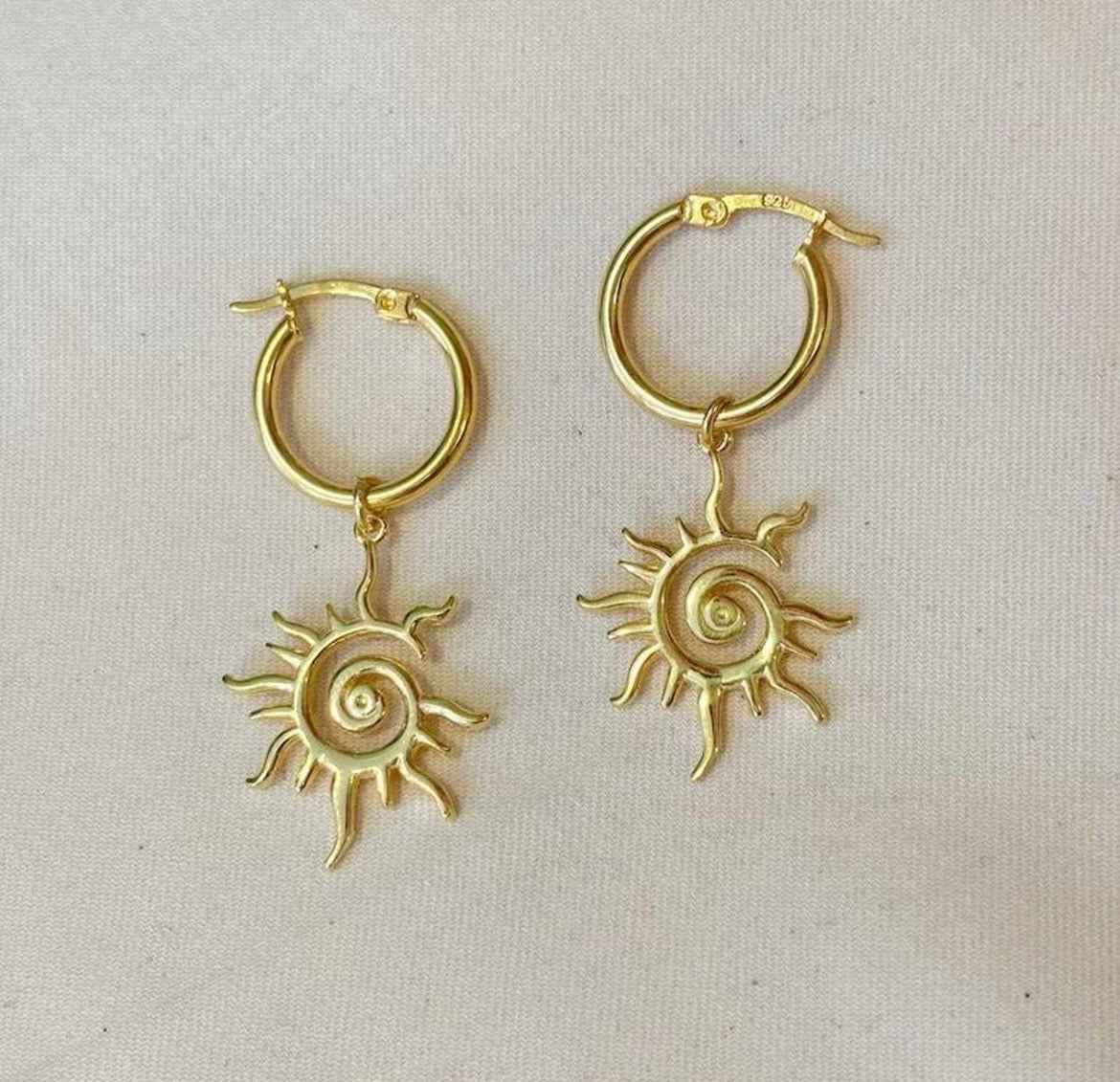 Sunburst earrings
