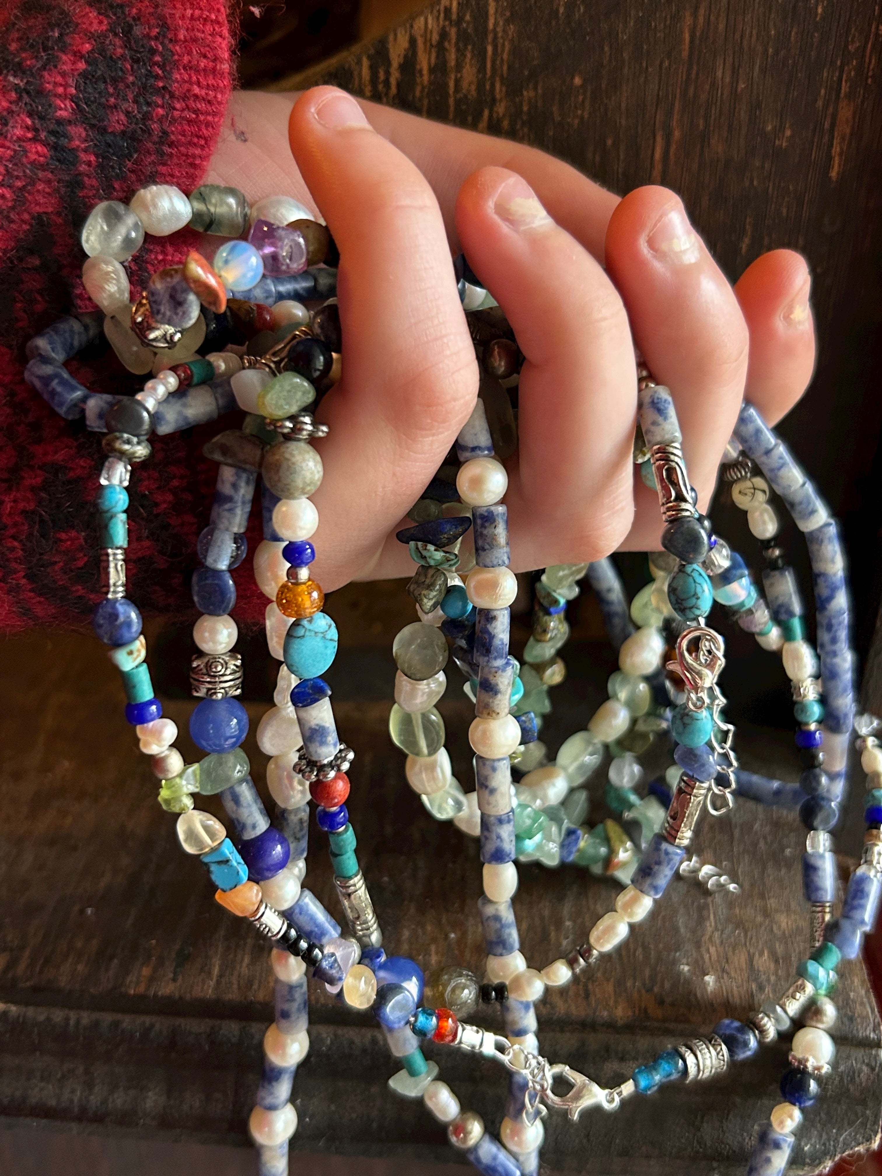 Custom stone necklace