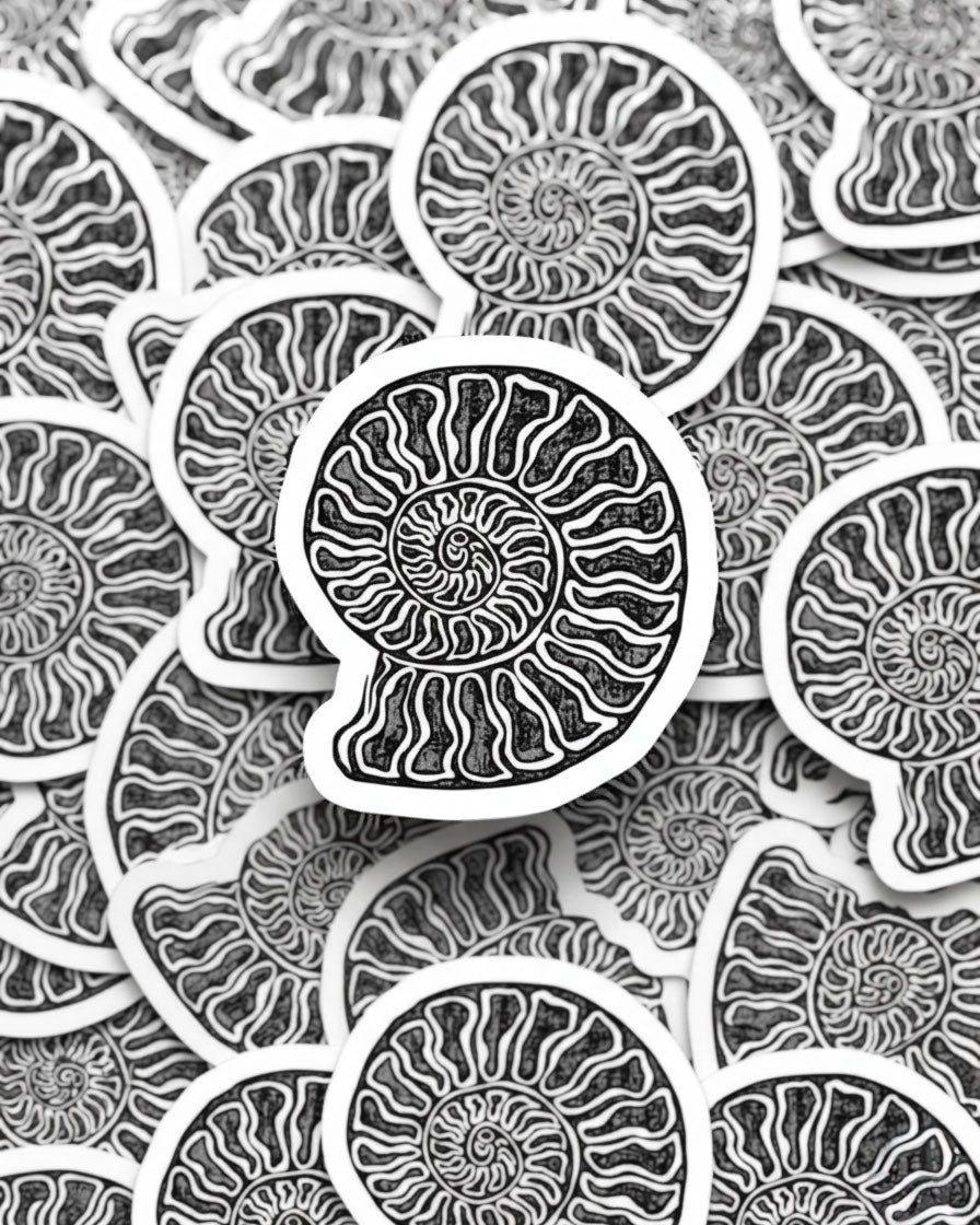 Ammonite Sticker