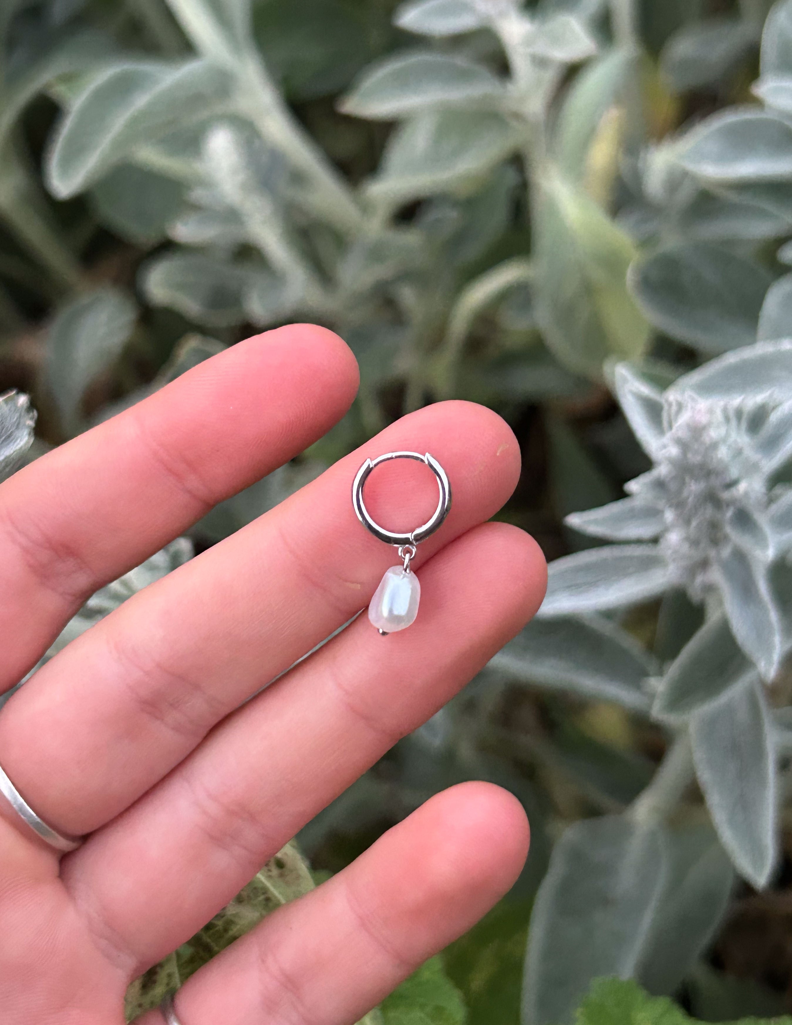 Freshwater Pearl Hoops