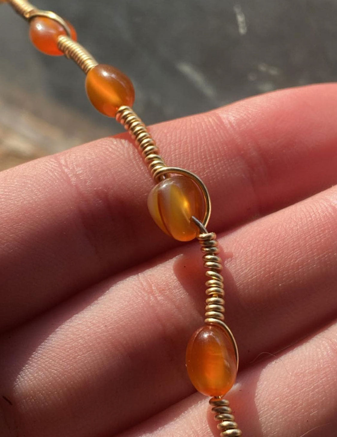 Wire Wrapped Crystal Necklace