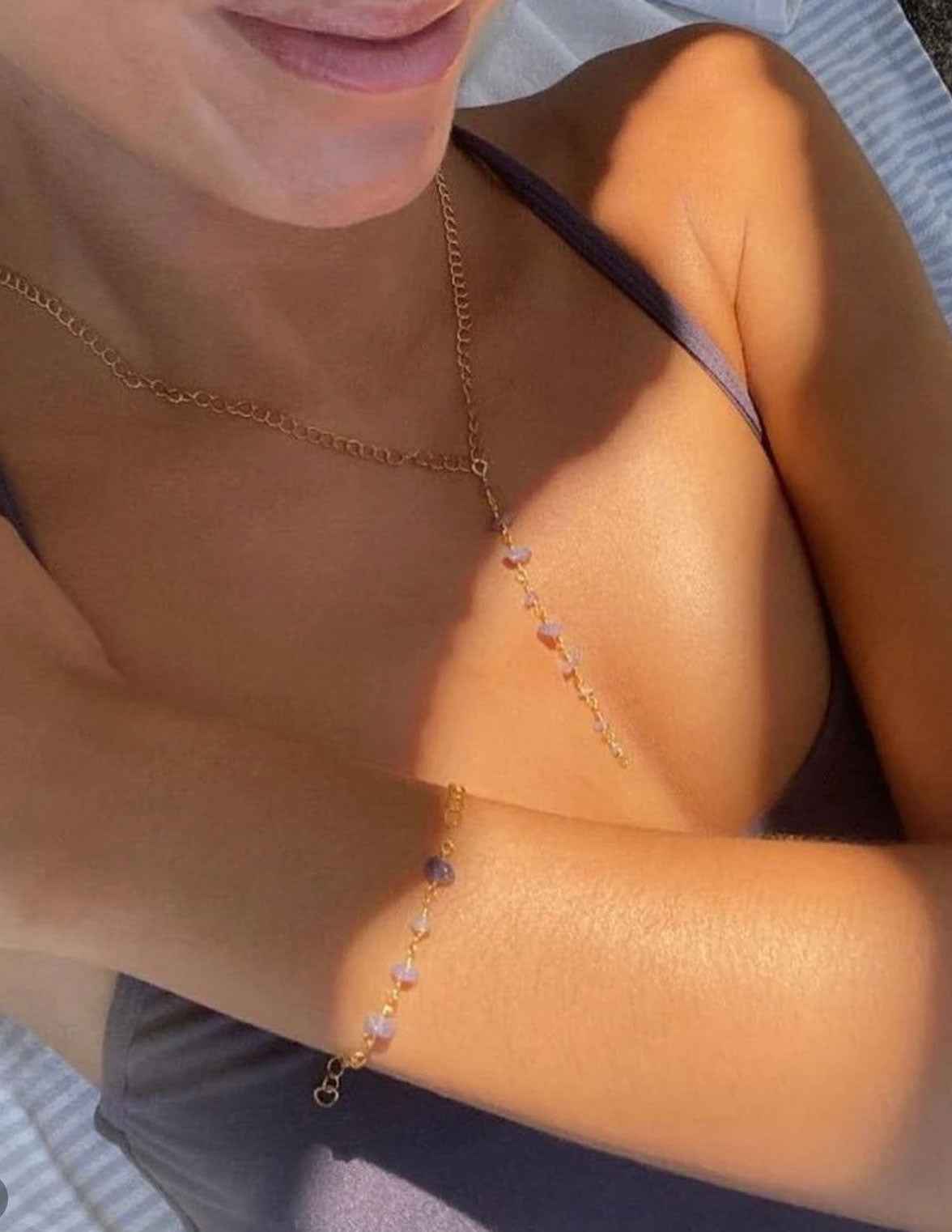 Amethyst bracelet + necklace BUNDLE & SAVE
