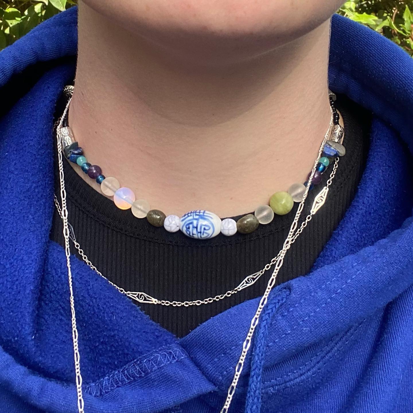 Custom stone necklace