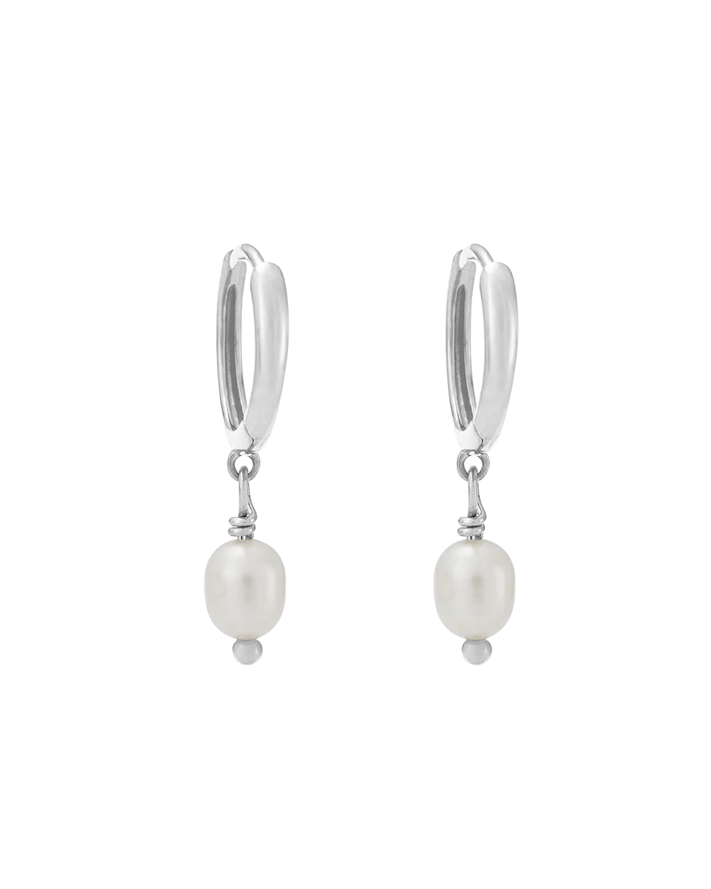 Freshwater Pearl Hoops