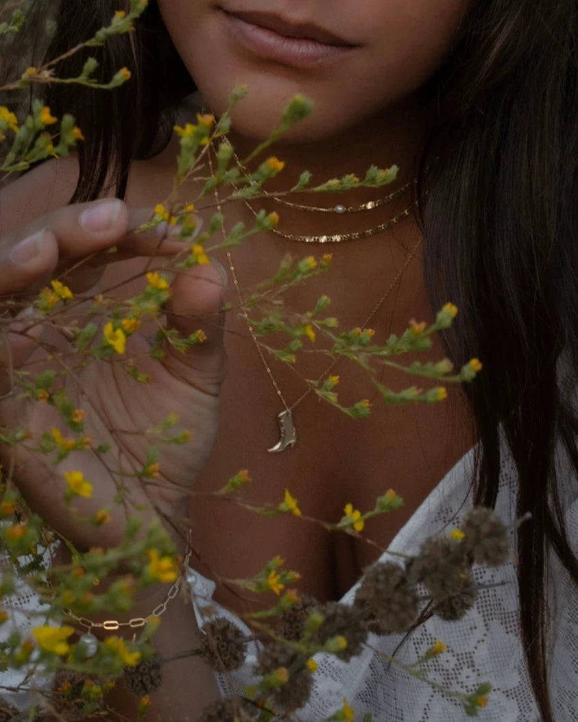 Cowboy boot Necklace
