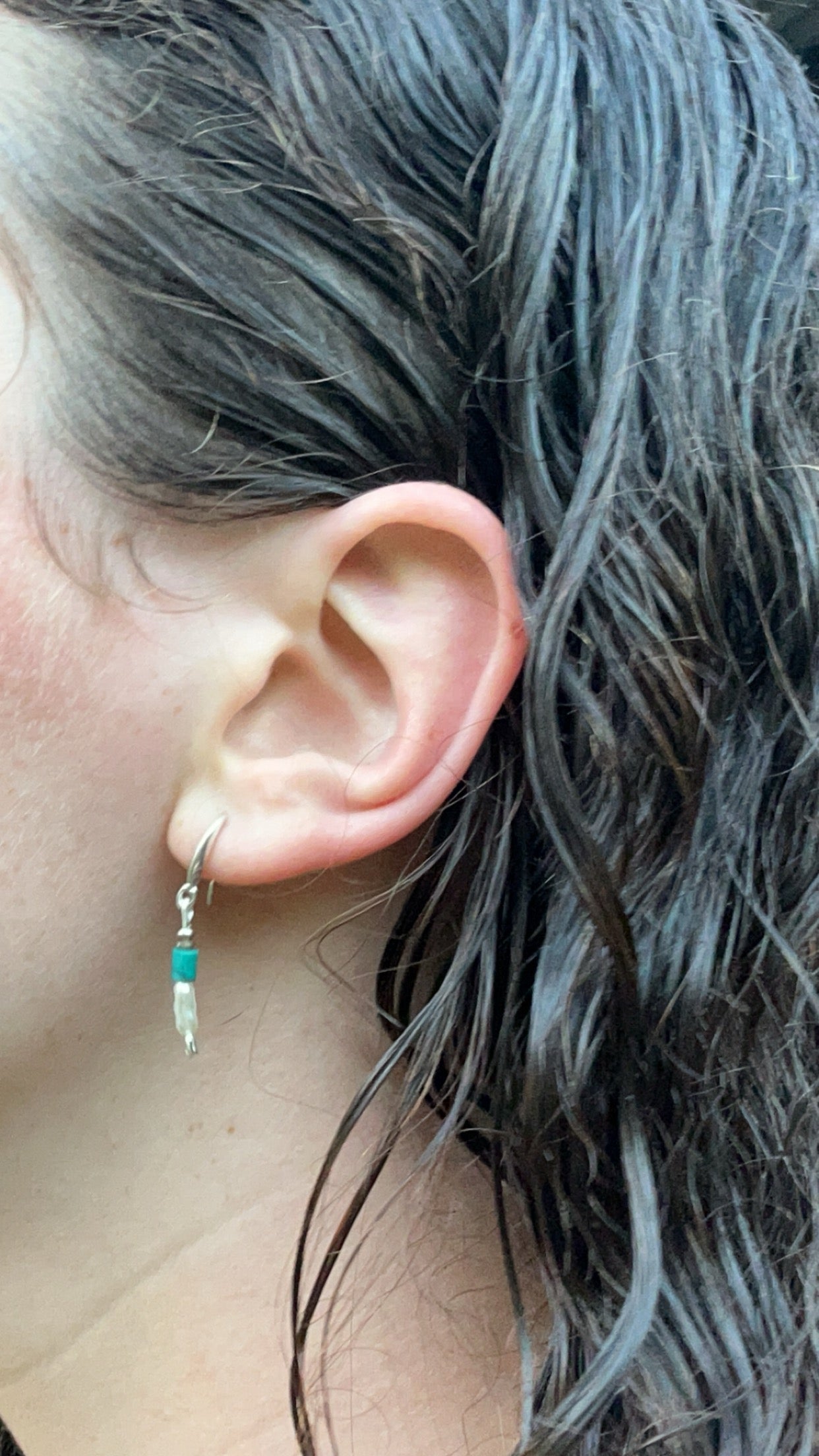 Ocean pearl earrings