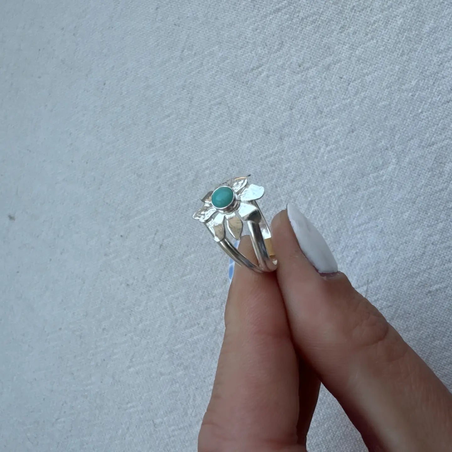 Flower Turquoise Ring
