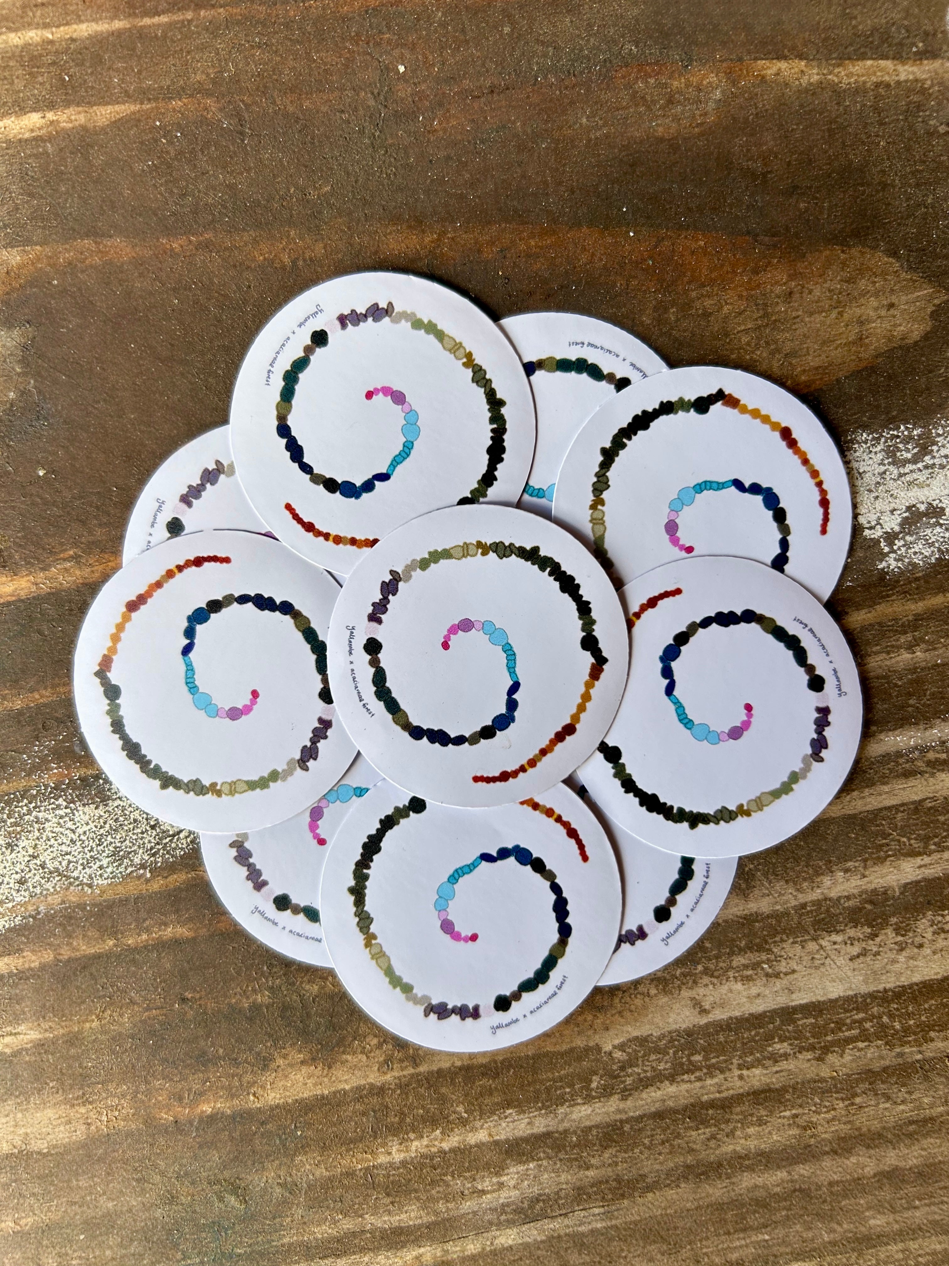 Crystal Spiral Sticker