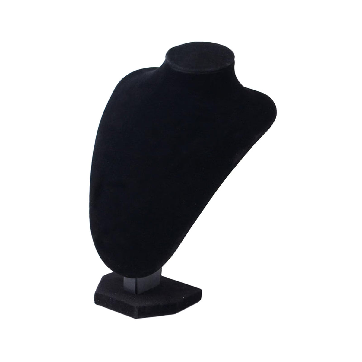 Necklace Chain Jewelry Bust Presentation Decor Necklace Display Holder Stand Black Velvet
