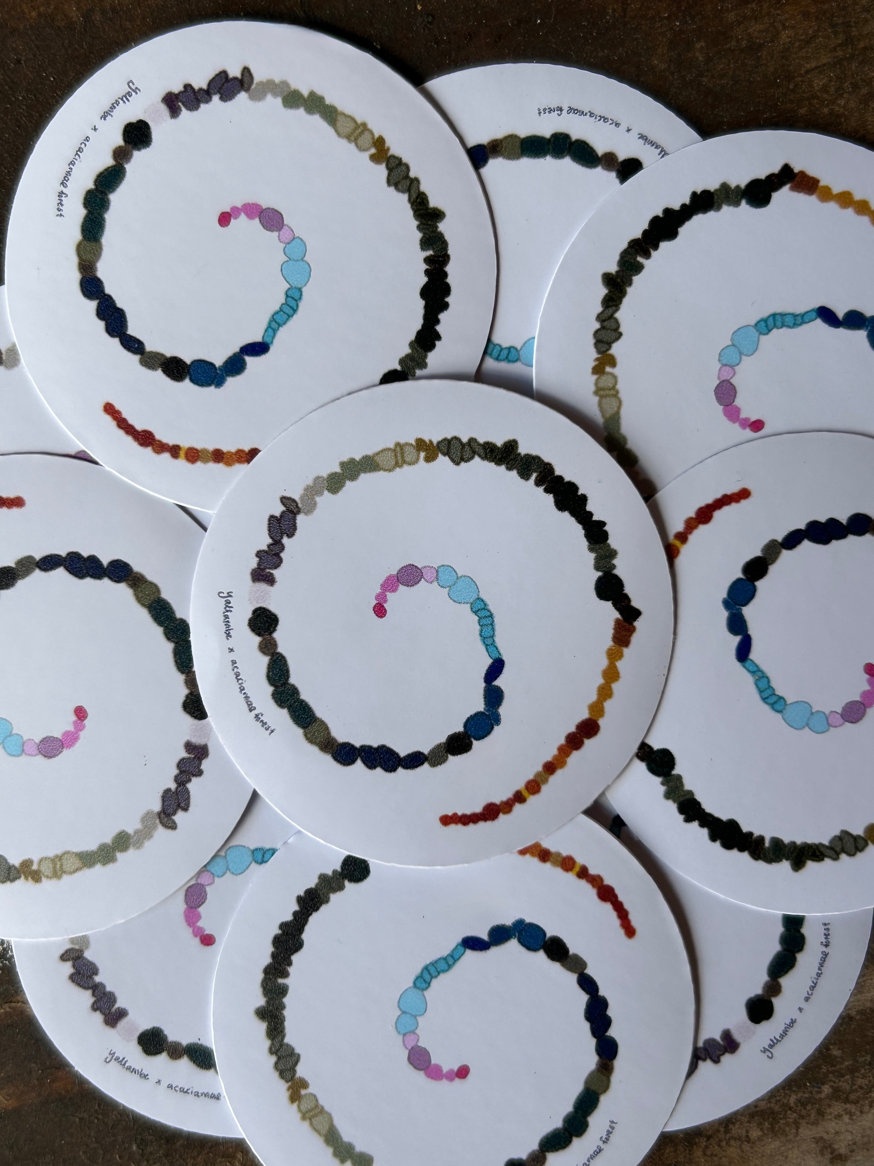 Crystal Spiral Sticker