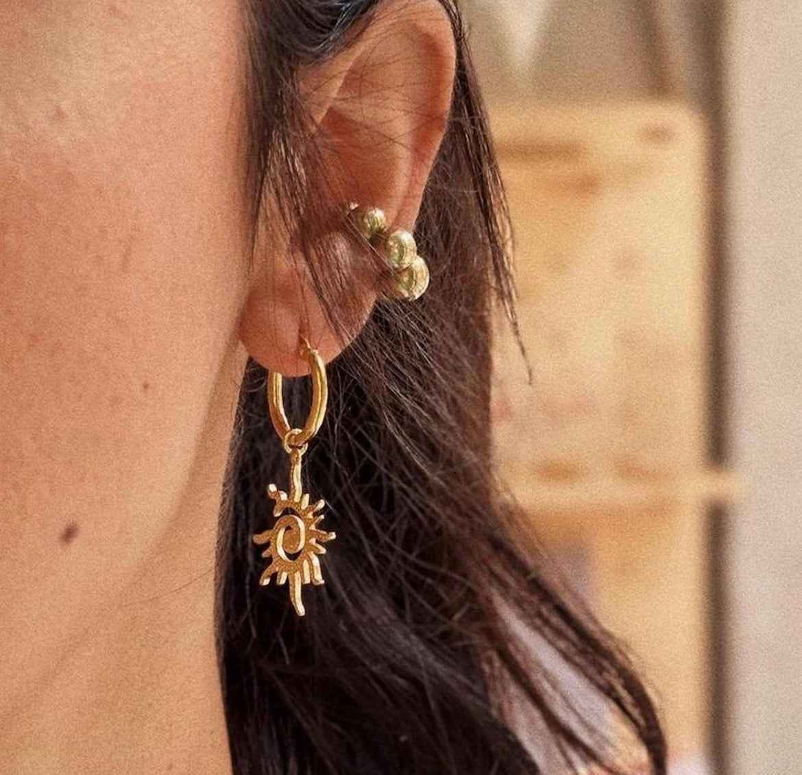 Sunburst earrings