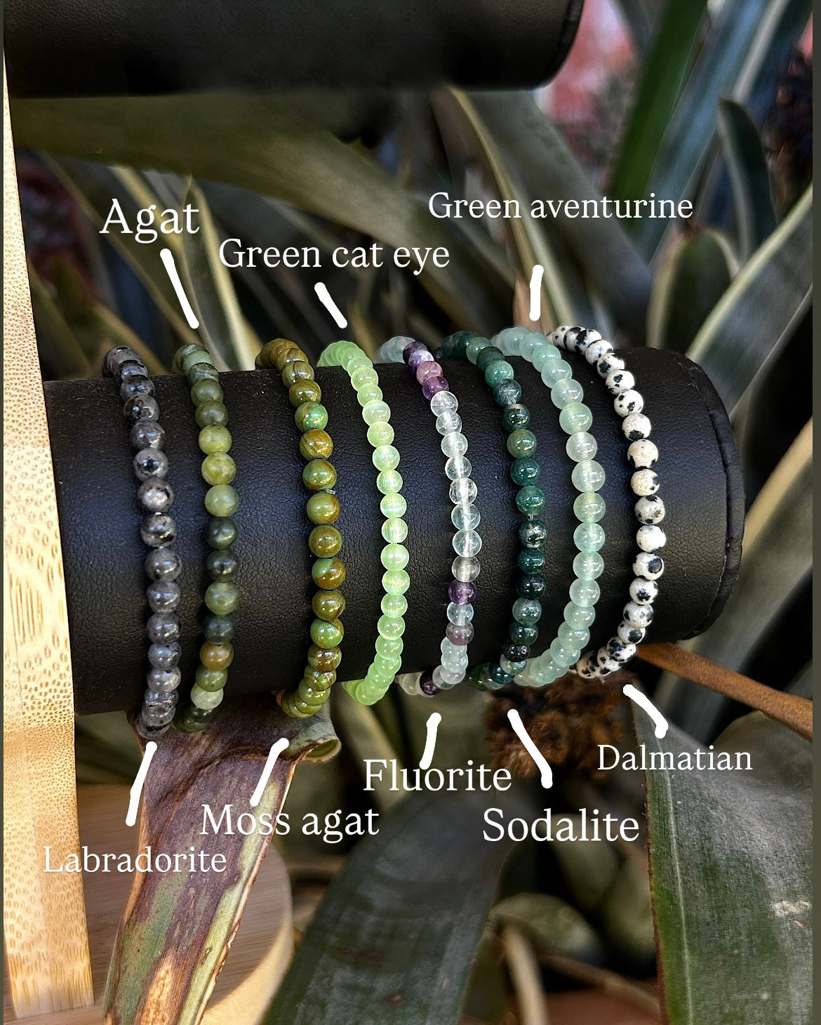 Gemstone beaded bracelets