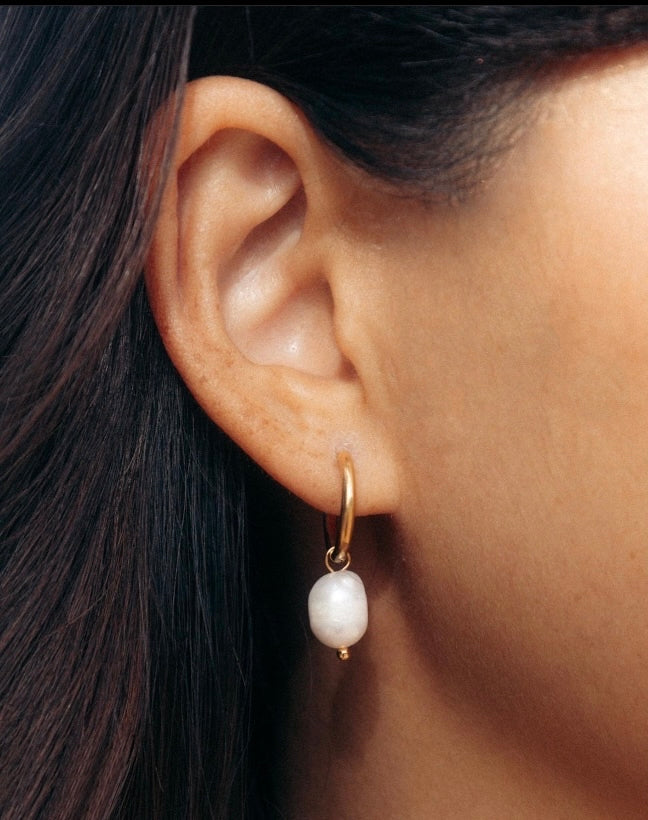 Genuine Pearl Earrings