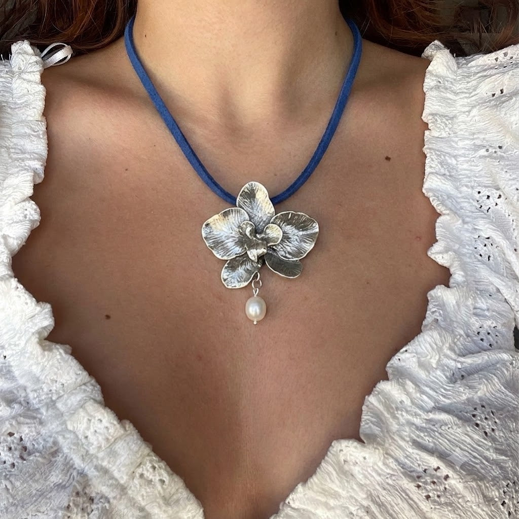 Orchid necklace
