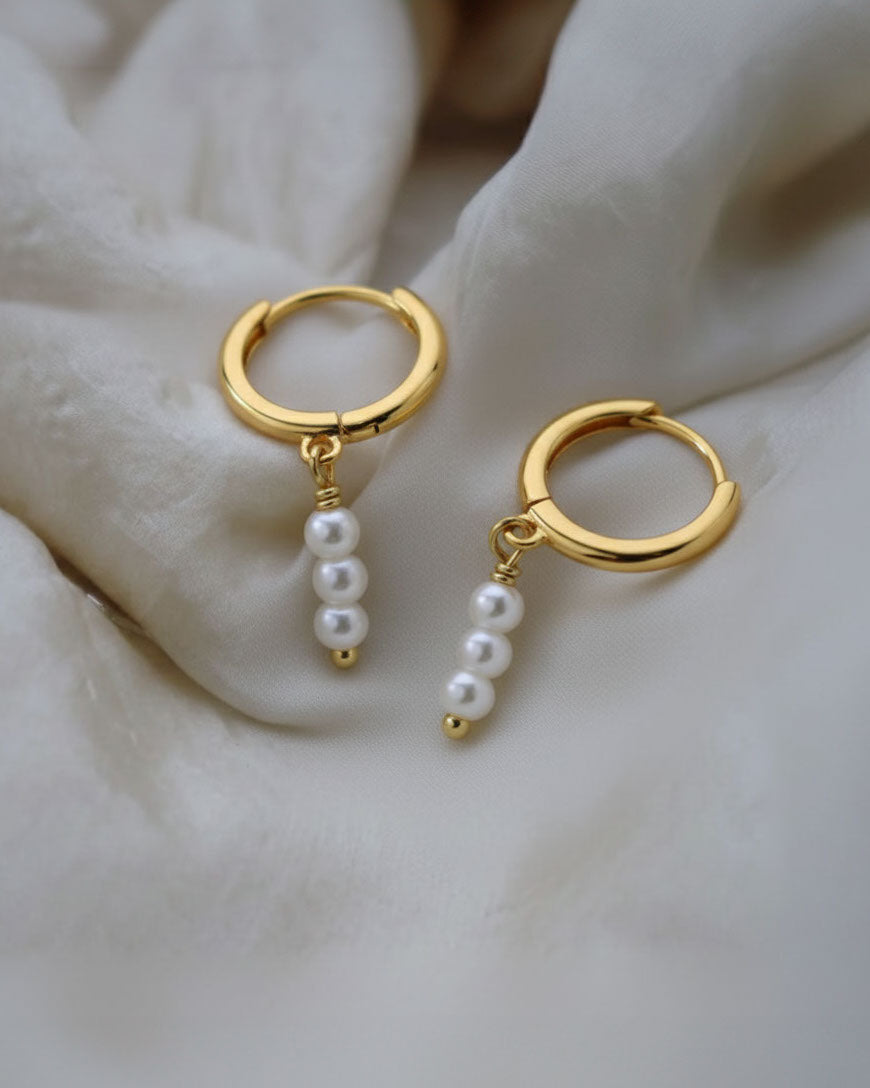 Pearl hoops