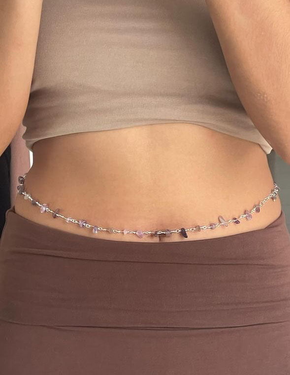 Amethyst Chip Waist Chain
