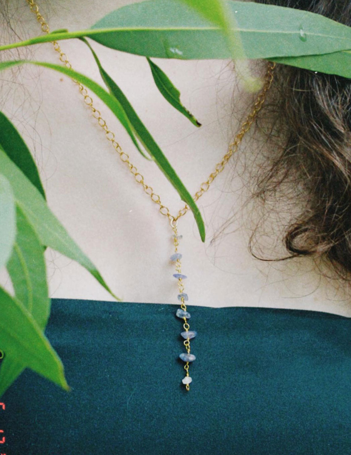Amethyst Crystal Drop Necklace