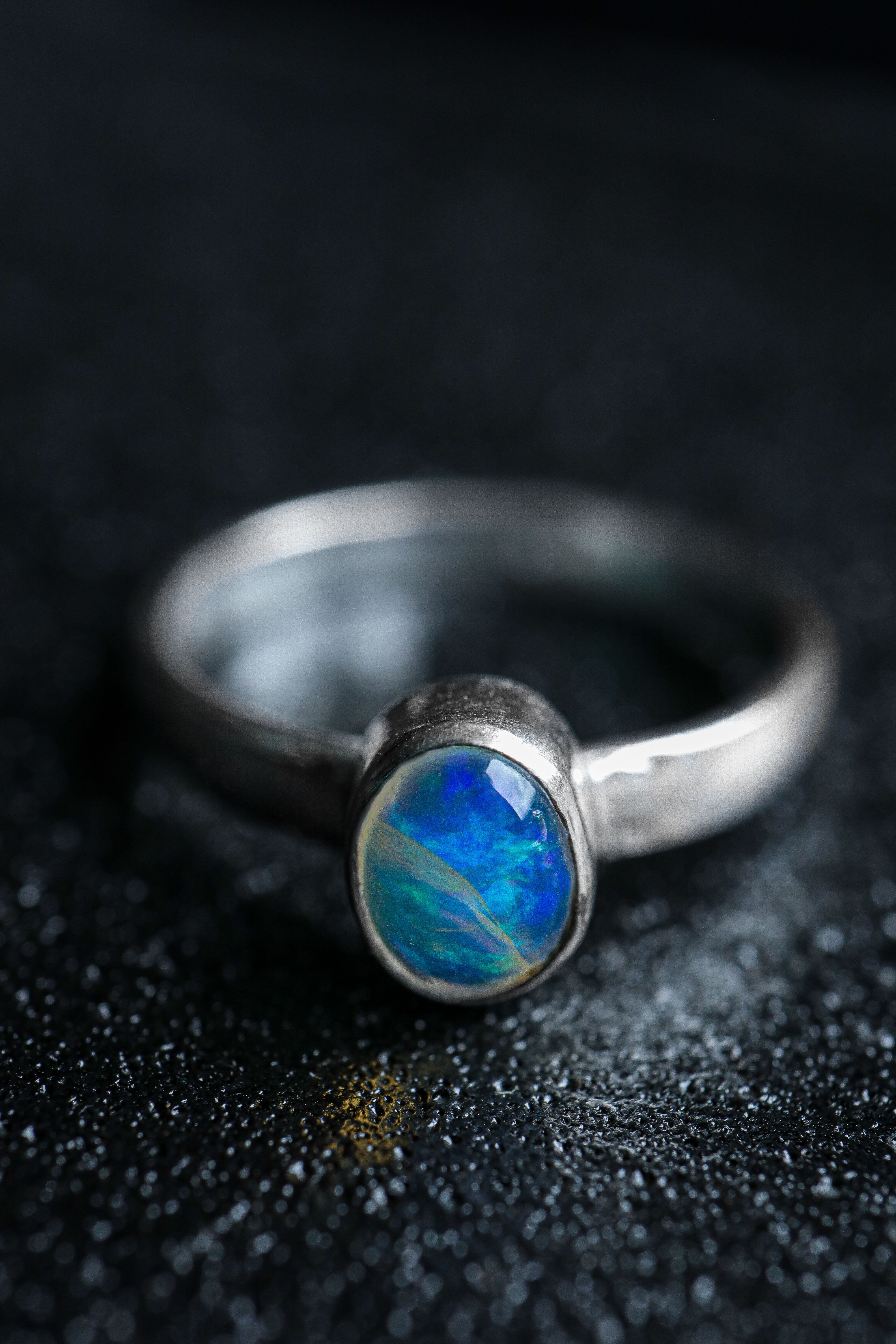 Bezel Opal Ring