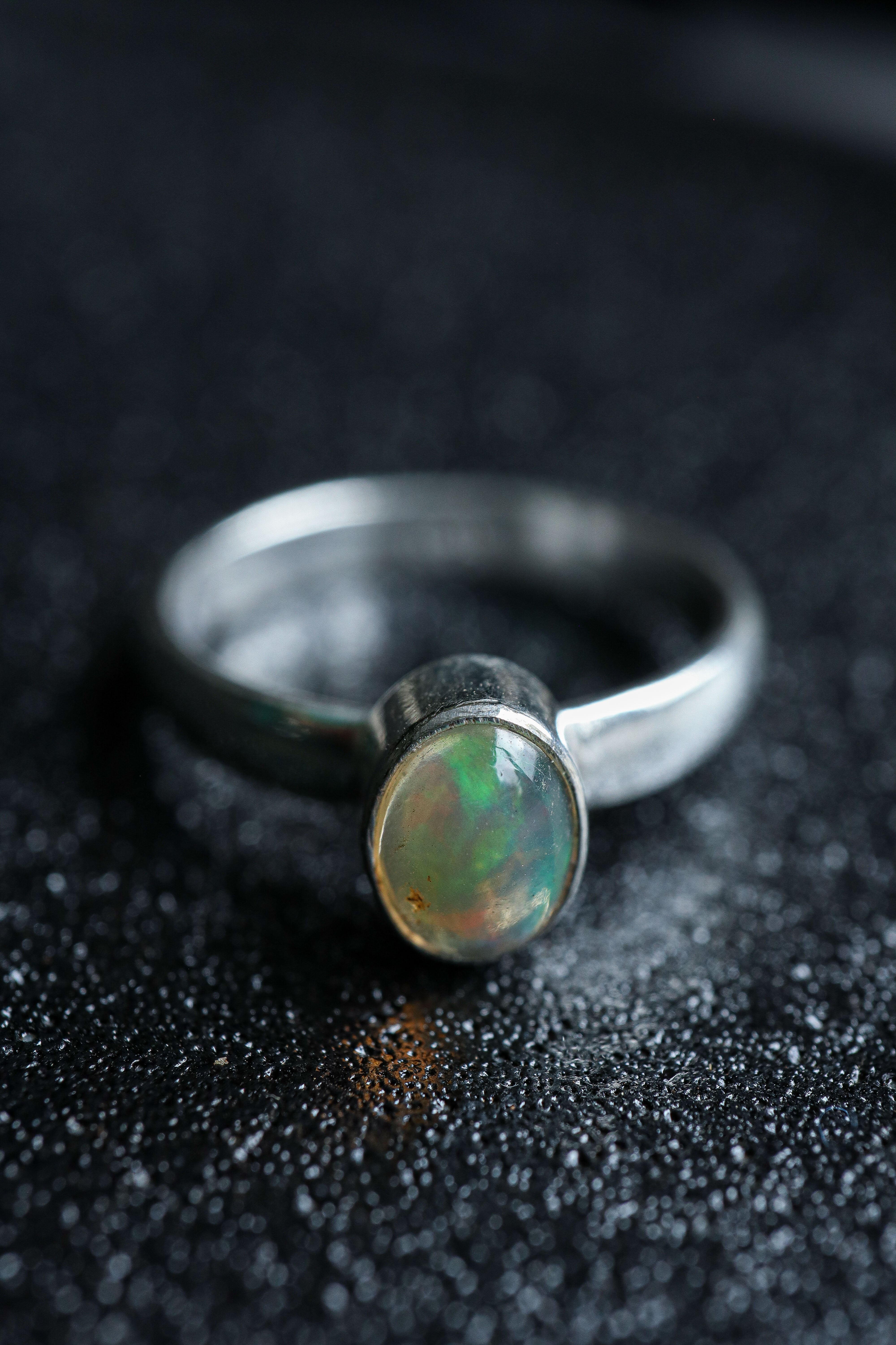 Bezel Opal Ring