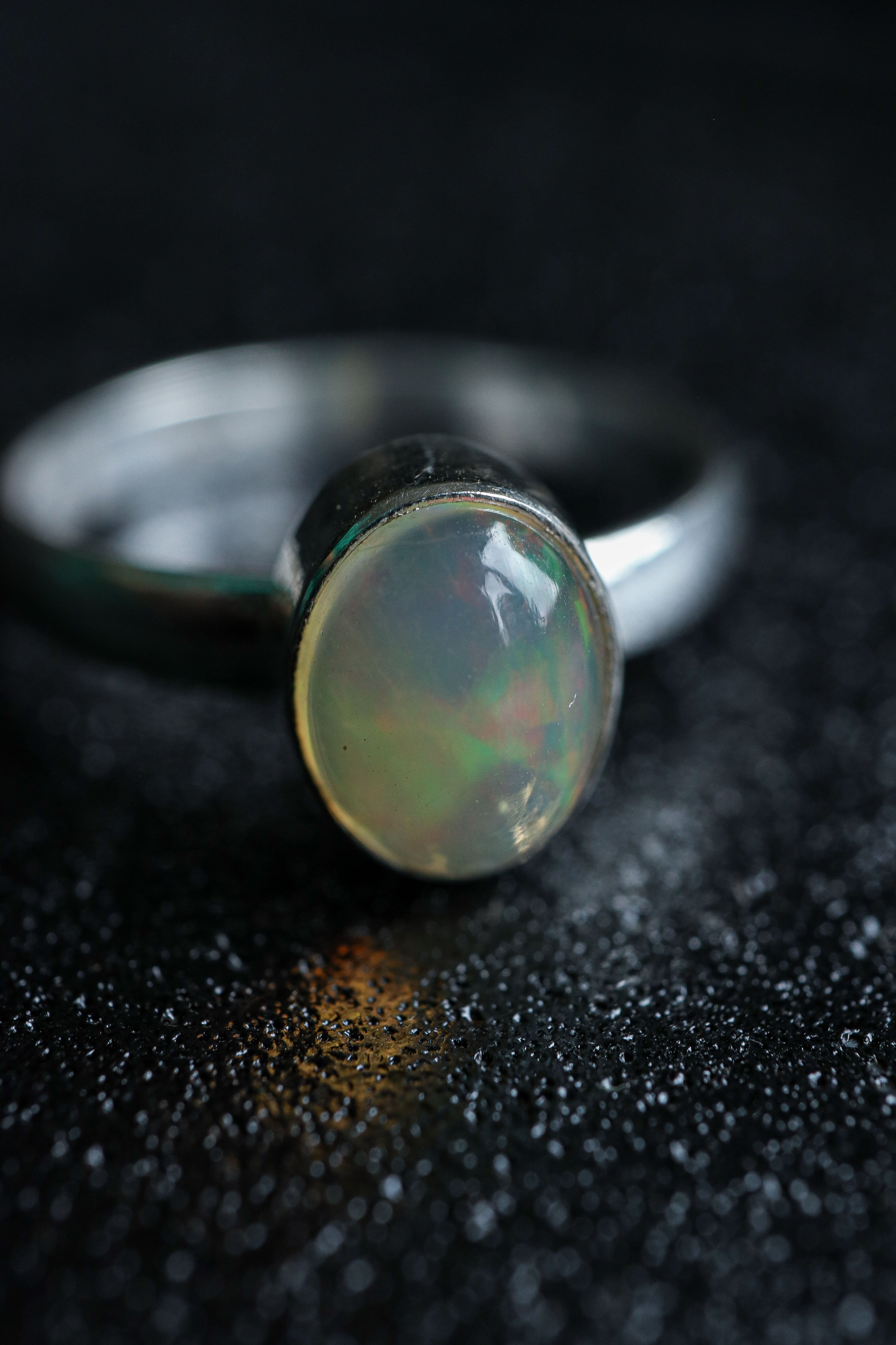 Bezel Opal Ring