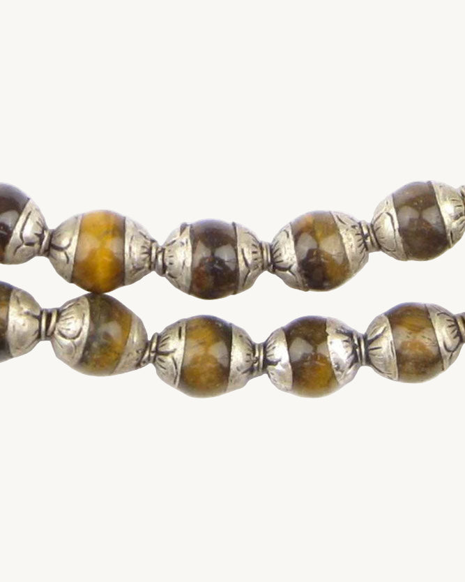 Silver Tiger Eye Necklace
