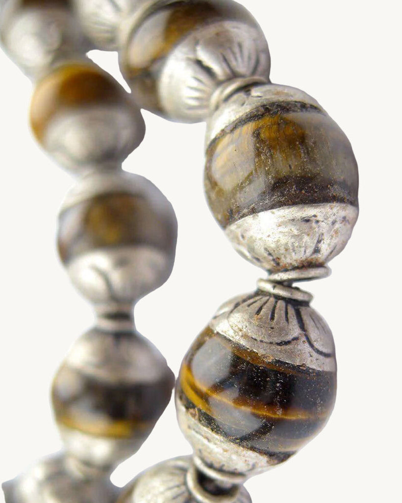 Silver Tiger Eye Necklace
