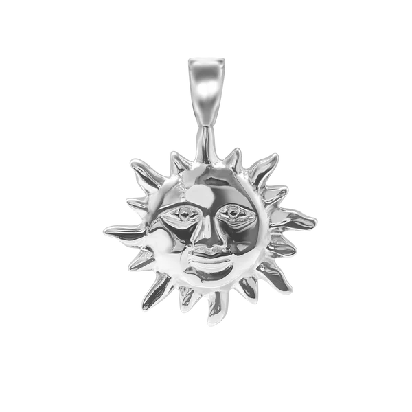 SUN WITH FACE CHARM (30 X 24MM)