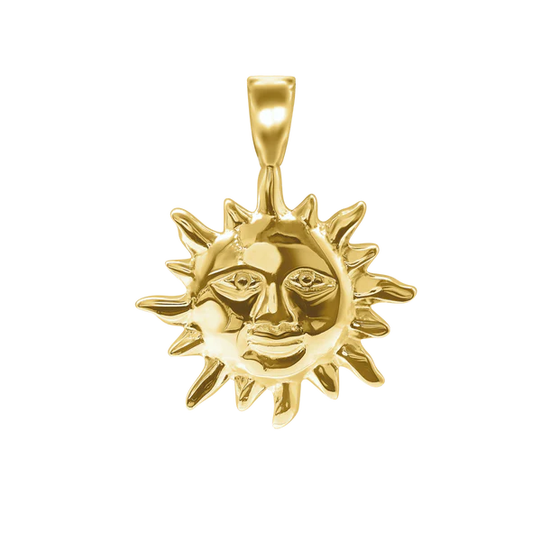 SUN WITH FACE CHARM (30 X 24MM)