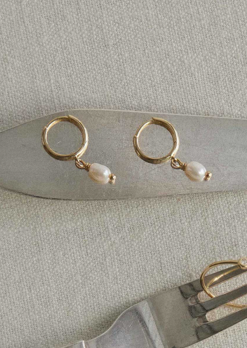 Pearl earrings